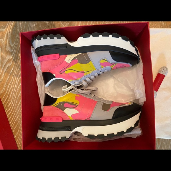 VALENTINO GARAVANI Rockrunner Up leather sneakers - Picture 7 of 15